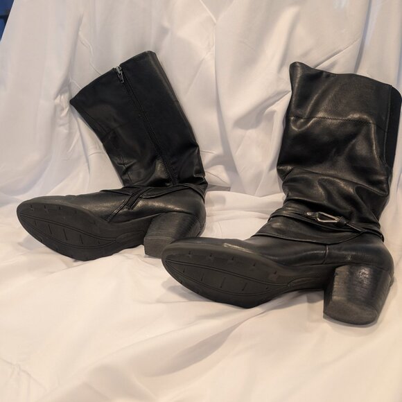 Baretraps black tall boots, small heel, size 8.5 - Picture 3 of 4